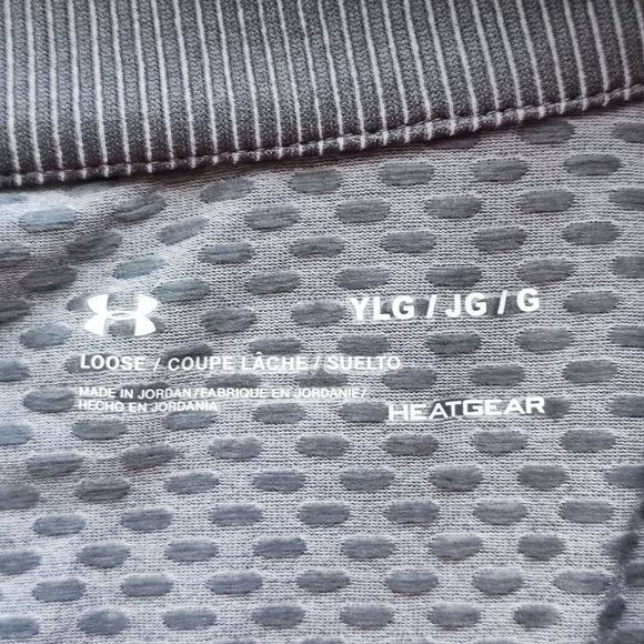 Under Armour sweatshirt grey 1/4 zip up girl youth size L - Picture 3 of 6